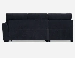 MINNESOTA left-facing sectional sofa-bed with storage