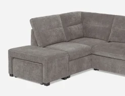 MINNESOTA left-facing sectional sofa-bed with storage