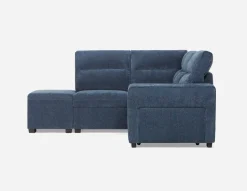MINNESOTA left-facing sectional sofa-bed with storage
