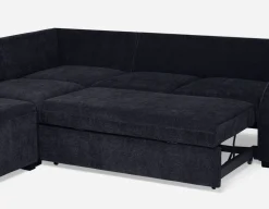MINNESOTA left-facing sectional sofa-bed with storage