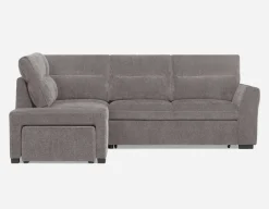 MINNESOTA left-facing sectional sofa-bed with storage