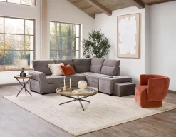 MINNESOTA right-facing sectional sofa-bed with storage