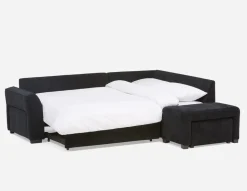MINNESOTA right-facing sectional sofa-bed with storage