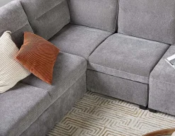 MINNESOTA right-facing sectional sofa-bed with storage
