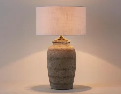 MISAKO cement base table lamp 60 cm height