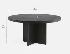 MISTRA recycled timber dining table 150 cm
