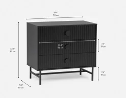 MONTANA modern 3-drawer dresser