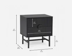 MONTANA modern 2-drawer nightstand