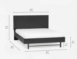 MONTANA modern queen size bed