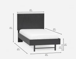 MONTANA modern twin size bed