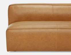 MONTE 100% leather classic loveseat sofa