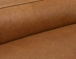MONTE 100% leather classic loveseat sofa