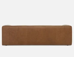 MONTE 100% leather classic 3-seater sofa