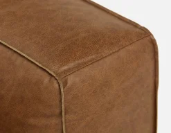 MONTE 100% leather classic 3-seater sofa
