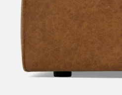 MONTE 100% leather classic 3-seater sofa
