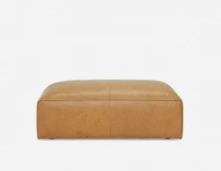 MONTE 100% leather ottoman