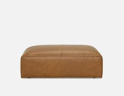 MONTE 100% leather ottoman