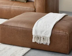 MONTE 100% leather ottoman