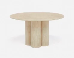 MORELLA mid-century modern 137 cm round dining table