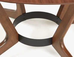 MORELLA mid-century modern 137 cm round dining table