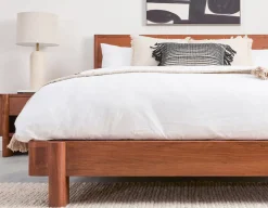 MUMBAI acacia wood king size bed
