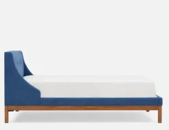 MUROL mid-century modern tufted upholstered wingback queen size bed