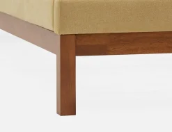 MUROL mid-century modern tufted upholstered wingback queen size bed