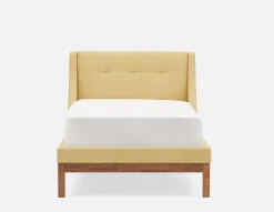 MUROL tufted upholstered wingback twin size bed