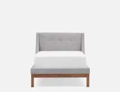 MUROL tufted upholstered wingback twin size bed