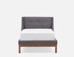 MUROL tufted upholstered wingback twin size bed