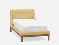 MUROL tufted upholstered wingback twin size bed