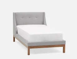MUROL tufted upholstered wingback twin size bed