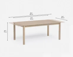 NADO extendable dining table 180 cm to 220 cm