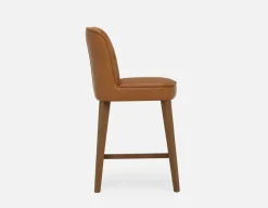 NELA 100% leather counter stool 66cm