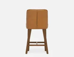 NELA 100% leather counter stool 66cm