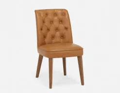 NELA 100% leather vintage dining chair