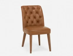NELA 100% leather vintage dining chair