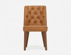 NELA 100% leather vintage dining chair