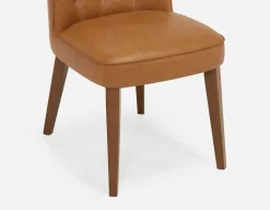 NELA 100% leather vintage dining chair