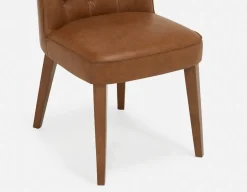 NELA 100% leather vintage dining chair
