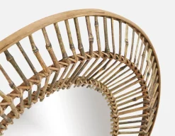 NELIA mirror with bamboo frame 71 cm