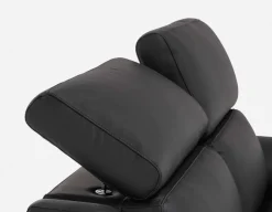 NILLIE 100% leather power recliner contemporary loveseat