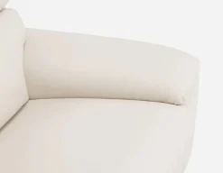 NILLIE 100% leather power recliner contemporary loveseat