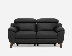 NILLIE 100% leather power recliner contemporary loveseat