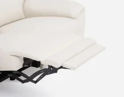 NILLIE 100% leather power recliner contemporary loveseat