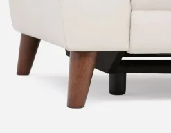 NILLIE 100% leather power recliner contemporary loveseat