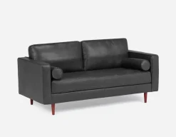 NILLIE 100% leather power recliner contemporary loveseat