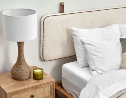 NINA minimalistic suspended double headboard