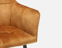 OCTAVE velvet dining armchair