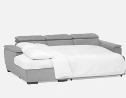 ODETTE contemporary left-facing sectional sofa-bed with storage